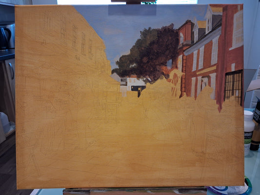 Original Acrylic Painting - Sunday in Beccles [2026] 50x40cm